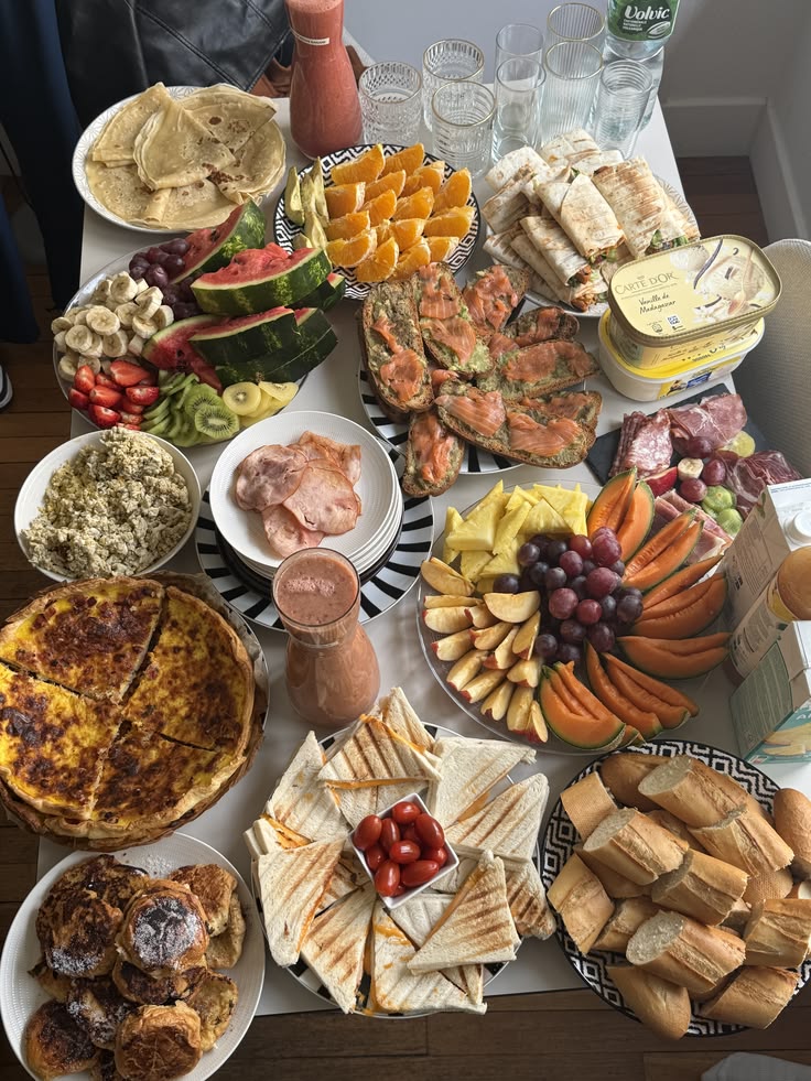 Food Brunch Quiche Fruits