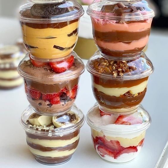 Food Cold Dessert Chesse Cake Verpakt